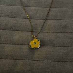 Flower message necklace